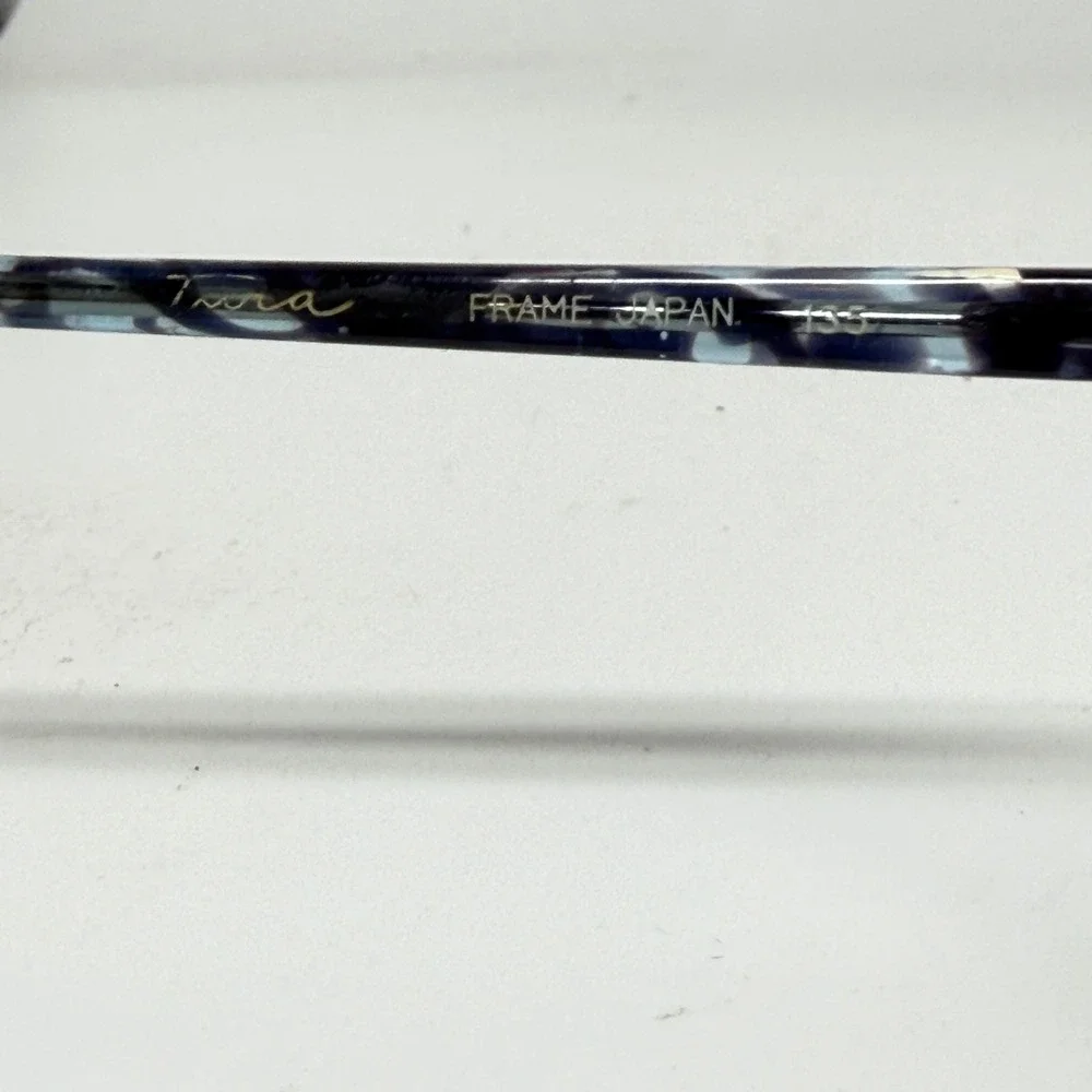 TURA MOD 302 Frame Japan 135 Optical Eyeglasses‎ Blue Marble Pattern 21047